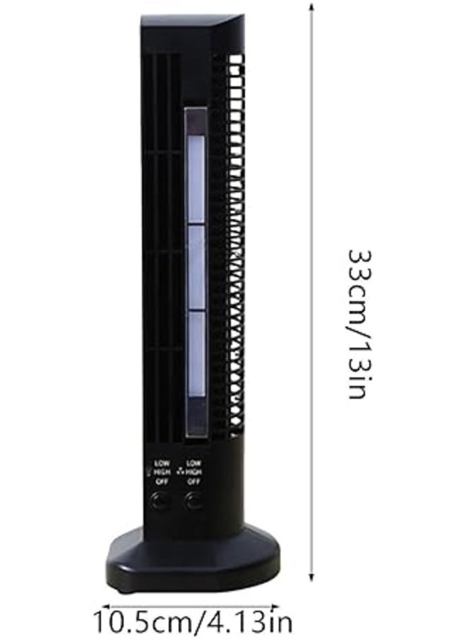 Kimaya 2 in 1 Mini Table Lamp Fan Desk Light Tower Folding Light Desk Lamp Reading Light Black 2 in 1 Pc  - Image 3