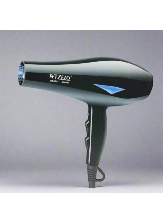WTZEZO Professional Hair Dryer 4000W – High Power Salon Blow Dryer with Cool Shot, Heat Settings & Smart Air Design – WT-2021 with Aromatic Essence and Light Indicator - Image 2