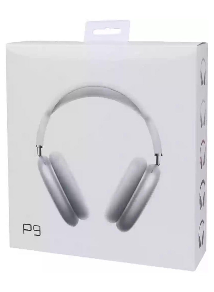 بي 9 P9 Wireless Bluetooth Headphone With Mic Noise Cancelling Headset Stereo Sound E