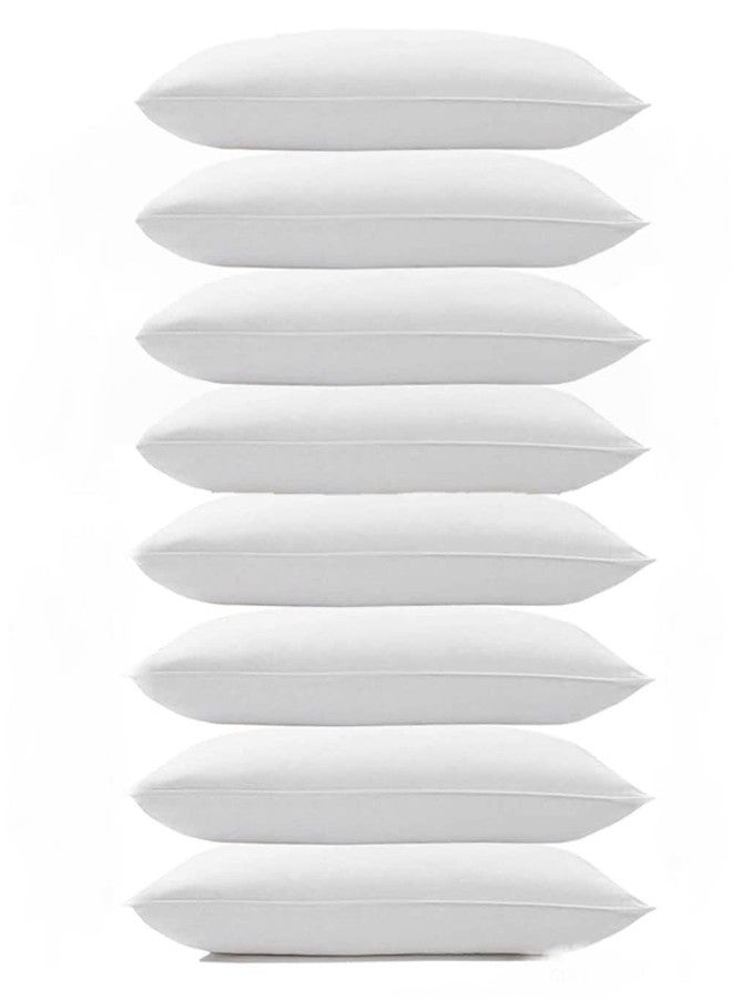 CUSHIO™ MicroFibre Pillow - Size 24"x16" (Pack of 8) Enhance Your Sleep Quality | Wake Up Refreshed (White) - Image 1