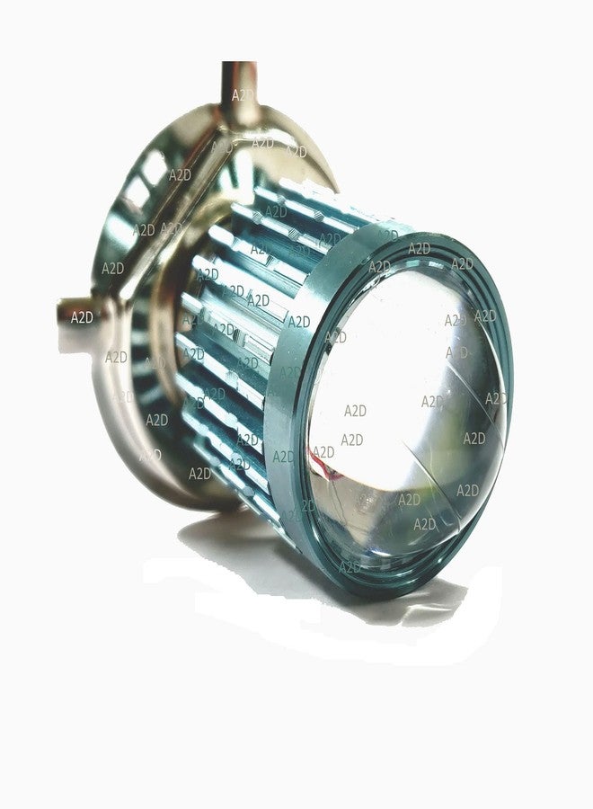 A2D 8362 12V / Led Full Cobe H4 / HS1 Bike LED Headlight Bulb Replacement Yellow-White for Kinetic K4 - Image 1
