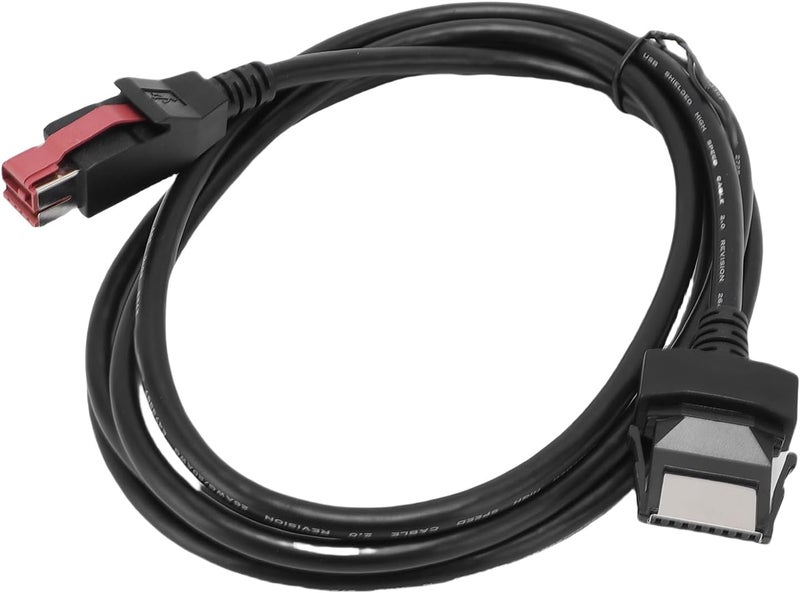 سطح سهل المسح كابل ماسح الباركود USB من aqxreight بطول 5.9 قدم PVC بديل لكابل ماسح الباركود لطابعة نظام نقاط البيع، يوفر نقل البيانات، كابل USB، كابل باركود حواف معززة جودة لكل سيناريو - Image 5