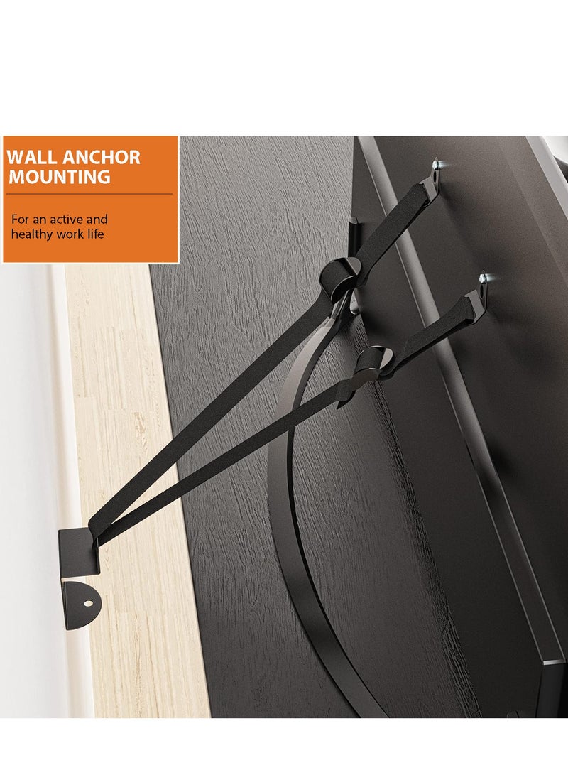 S-Color TV Safety Straps, No-Drill TV Straps Safety for Flat Screen, Anti-Tip TV Straps for Baby Proofing with Metal C-Clamp, VESA & Adhesive 2 Mounting Options, 304 Stainless Steel Screws, Black - Image 5