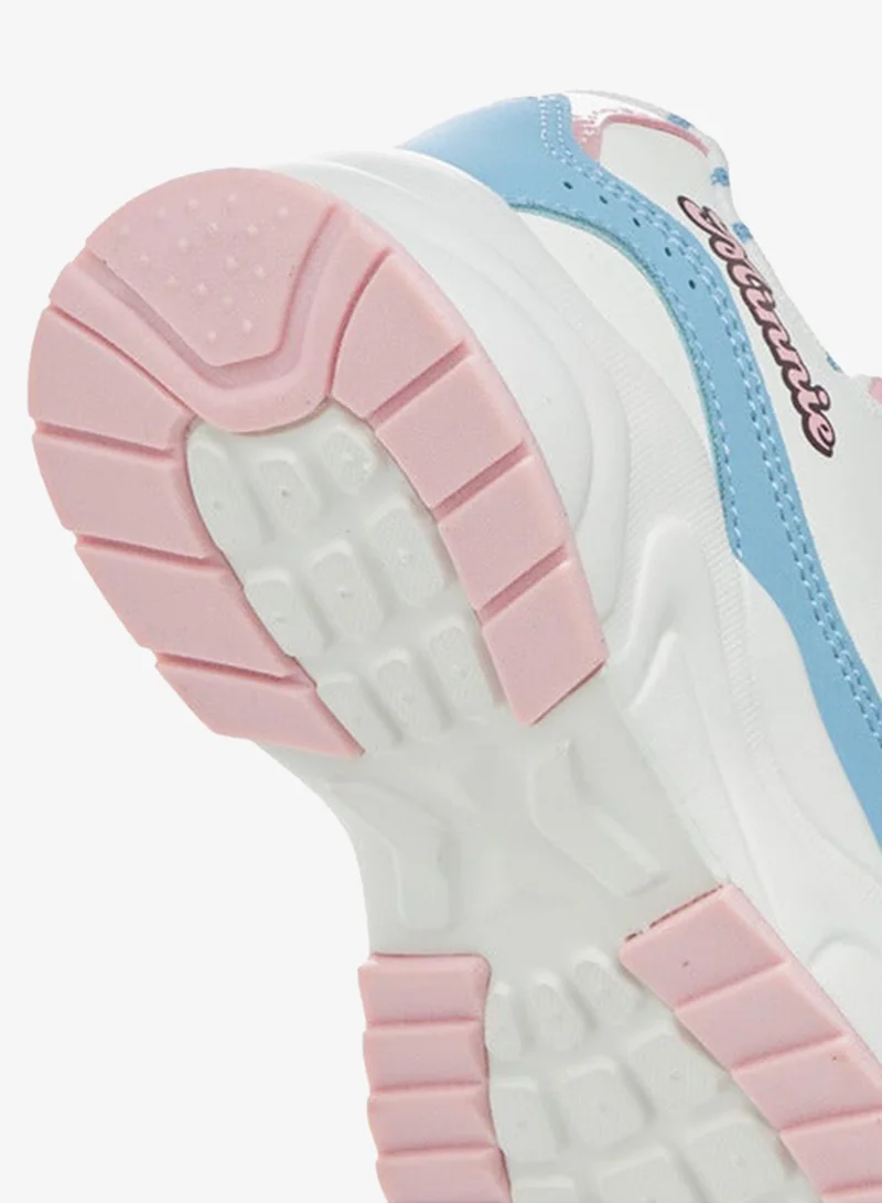 Disney WHITE Girls Minnie Mouse Print Sneakers with Hook and Loop Closure for Women | Best Price UAE