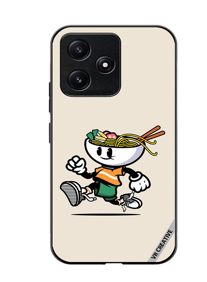 VR CREATIVE Protective Case Cover For Xiaomi Poco M6 Pro 5G Ramen Cartoon Design Multicolour - Image 1