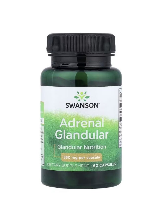 سوانسون الغدة الكظرية ، 350 ملجم ، 60 كبسولة