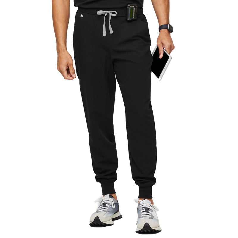 FIGS Tansen Jogger Scrub Pants for Men Black Short XS