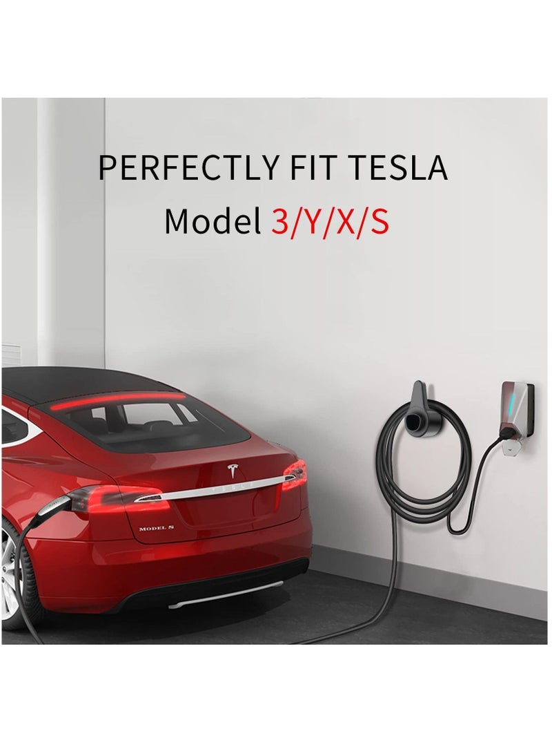 Y&D Car Charger Stand for Tesla Model 3/ Y/X/S, Cable Organizer, Wall Mount Gun Holder, Integrated Charging Bracket, Accessories Auto Parts (Black)  - Image 3