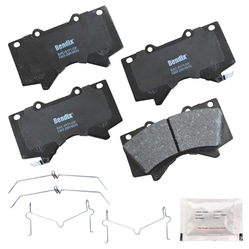 Bendix Priority1 CFC1303 Ceramic Front Brake Pads for Lexus LX570 2011-2008, LX570 2021-2013, Toyota Land Cruiser 2011-2008, Land Cruiser 2021-2013, Sequoia 2022-2008, Tundra 2021-2007 - Image 1