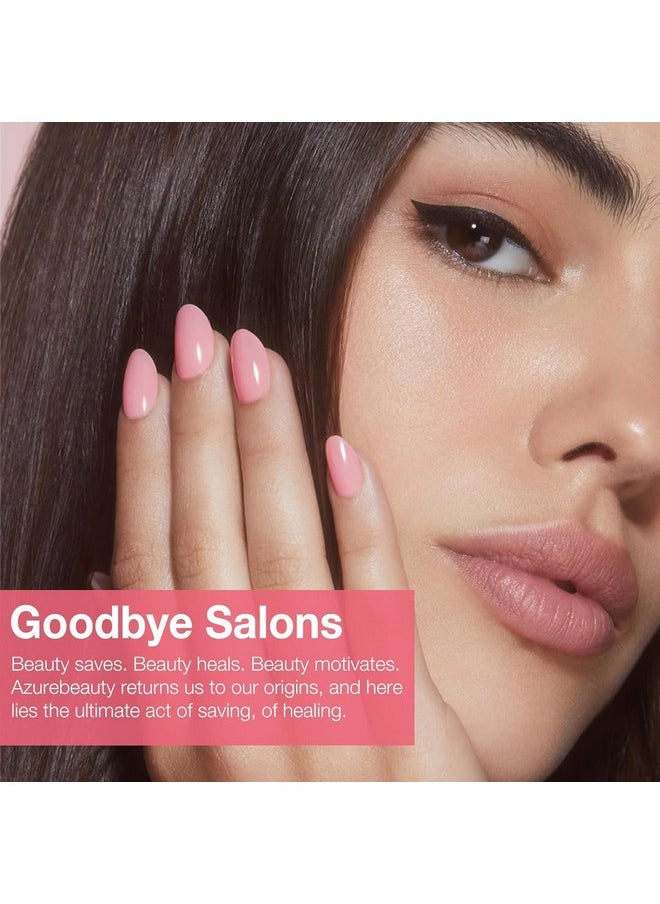 AZUREBEAUTY - Dip Powder Nail Kit 4 Colors Gentle Nude Pink Neutral Skin Dipping Powder System Liquid Set Recycling Tray With Base & Top Coat Activator For French Nail Art Manicure Salon Diy At Home - Image 1