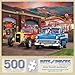Bits and Pieces 500 Piece Puzzles for Adults Large 18 x 24 Jigsaw Puzzles 500 Pieces Classic Cars Hot Rods Random Die Cut No 2 Pieces Alike Hot Rod Sunset - Image 4