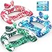 KEUCL Pool Floats 3 Pack Inflatable Pool Float Chairs with Cupholders Handles Pool Floats Adult Kids Perfect for Pool Lake Rivers Pool Toys Party Relaxing Inflatable Chair for Swimming Pool - Image 3