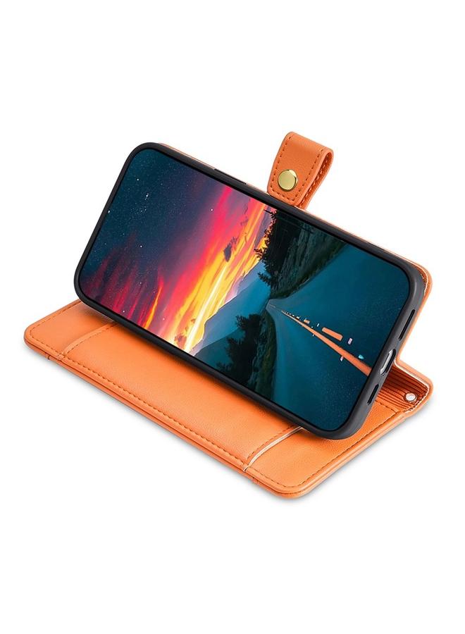 Zaboon Case For Fujitsu Arrows We2 Sheep Texture Cross-body Zipper Wallet Leather Phone Case - Image 4