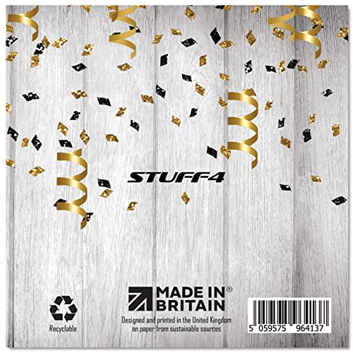 Stuff4 23rd Birthday Card for Men - Black & Gold Glitter Balloons - Happy Birthday Cards for 23 Year Old Man Son Brother Uncle Cousin, 5.7 x 5.7 Inch Twenty-Three Twenty-Third Greeting Cards Gift - Image 2