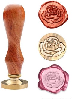 Wax Seal Stamp Elegant Rose Stamp Brass Heads And Classic Wooden Handle Sealing Wax Sticks For Invitations Cards Wedding Invitations Rose - pzsku/Z40E3E44B99A1D727EA8CZ/45/_/1740916237/d8eb0adc-0014-4f70-99ce-5869dd9ce547