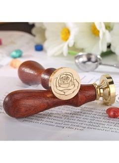 Wax Seal Stamp Elegant Rose Stamp Brass Heads And Classic Wooden Handle Sealing Wax Sticks For Invitations Cards Wedding Invitations Rose - pzsku/Z40E3E44B99A1D727EA8CZ/45/_/1740916240/0ba9d59b-878c-499f-800f-95e1550f04a3