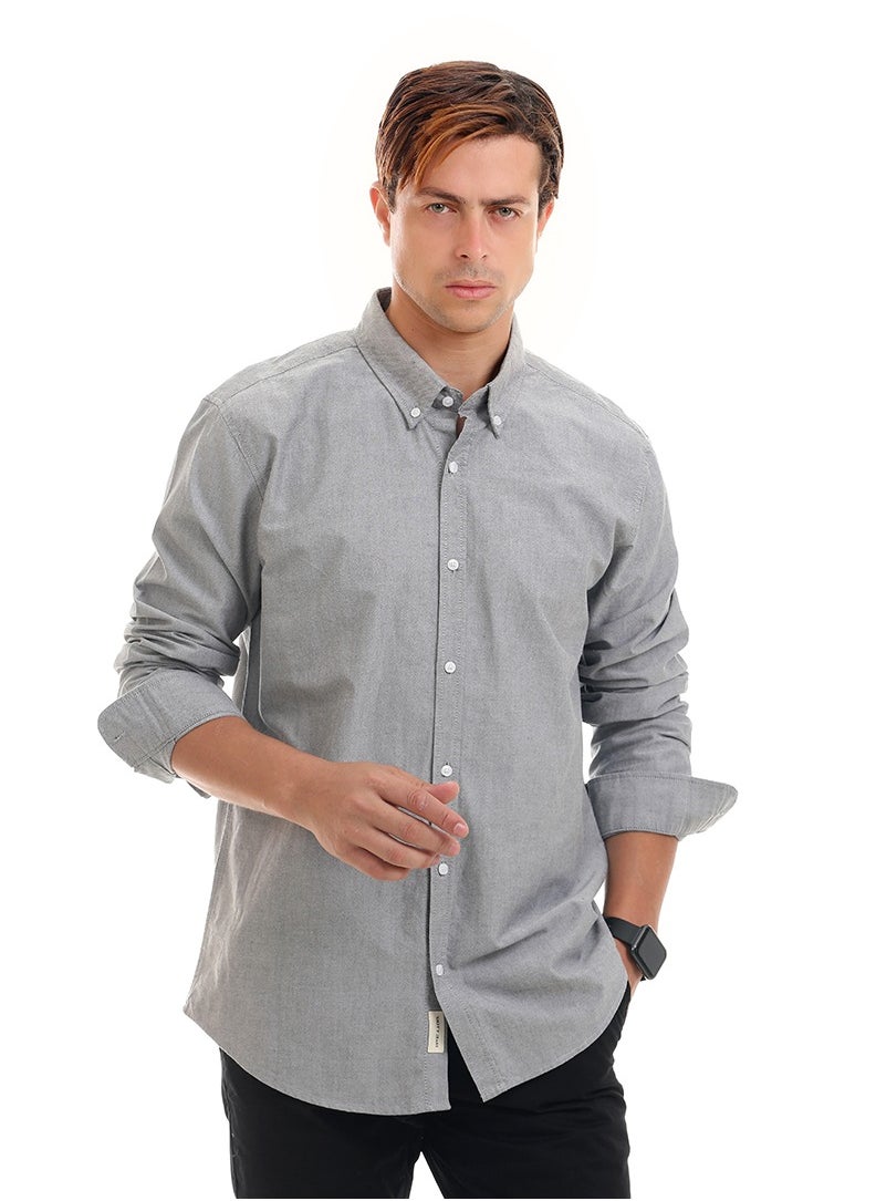 DOTT - Slim Fit Oxford  Shirt - Image 1