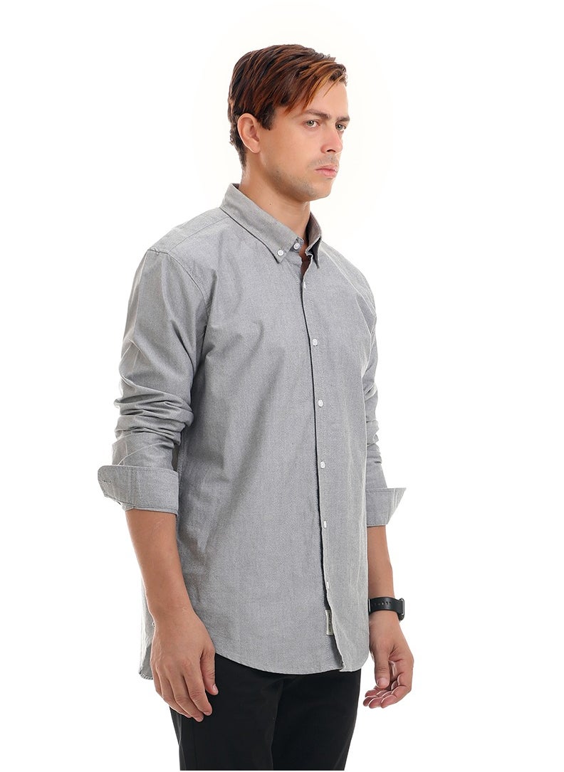 DOTT - Slim Fit Oxford  Shirt - Image 1