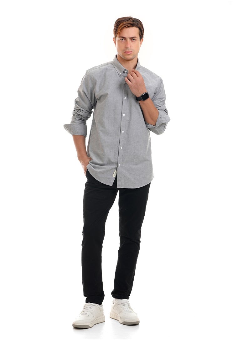 DOTT - Slim Fit Oxford  Shirt - Image 1