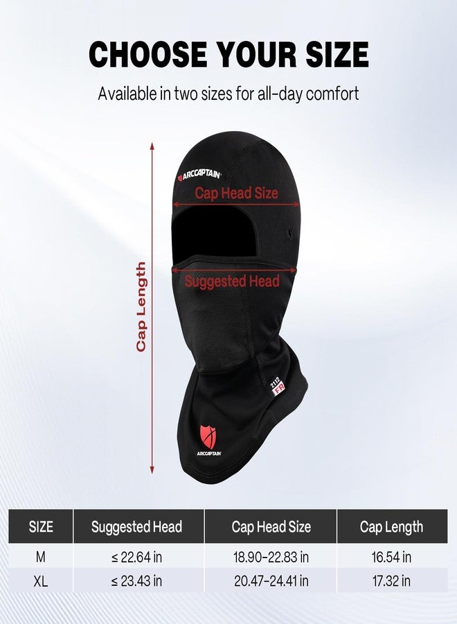 ARCCAPTAIN FR Flip-Up Balaclava, 7oz Flame Resistant Face Mask, Arc Rated NFPA 2112 CAT 2 Convertible Helmet Liner Hood for Welding & Industrial Work, Black, X-Large - Image 5