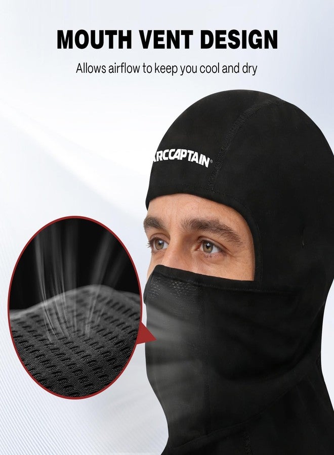 ARCCAPTAIN FR Flip-Up Balaclava, 7oz Flame Resistant Face Mask, Arc Rated NFPA 2112 CAT 2 Convertible Helmet Liner Hood for Welding & Industrial Work, Black, X-Large - Image 4