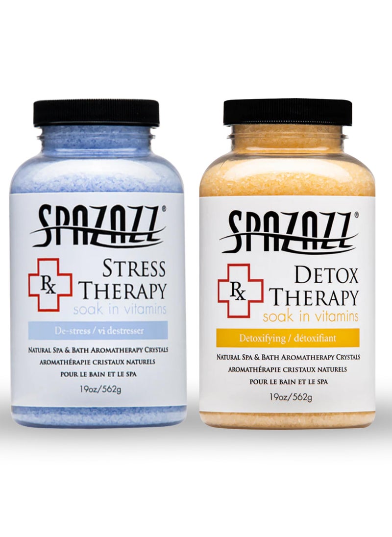 spazazz Spazazz Aromatherapy Spa and Bath Crystals 2Pk - Detox/Stress Therapy 