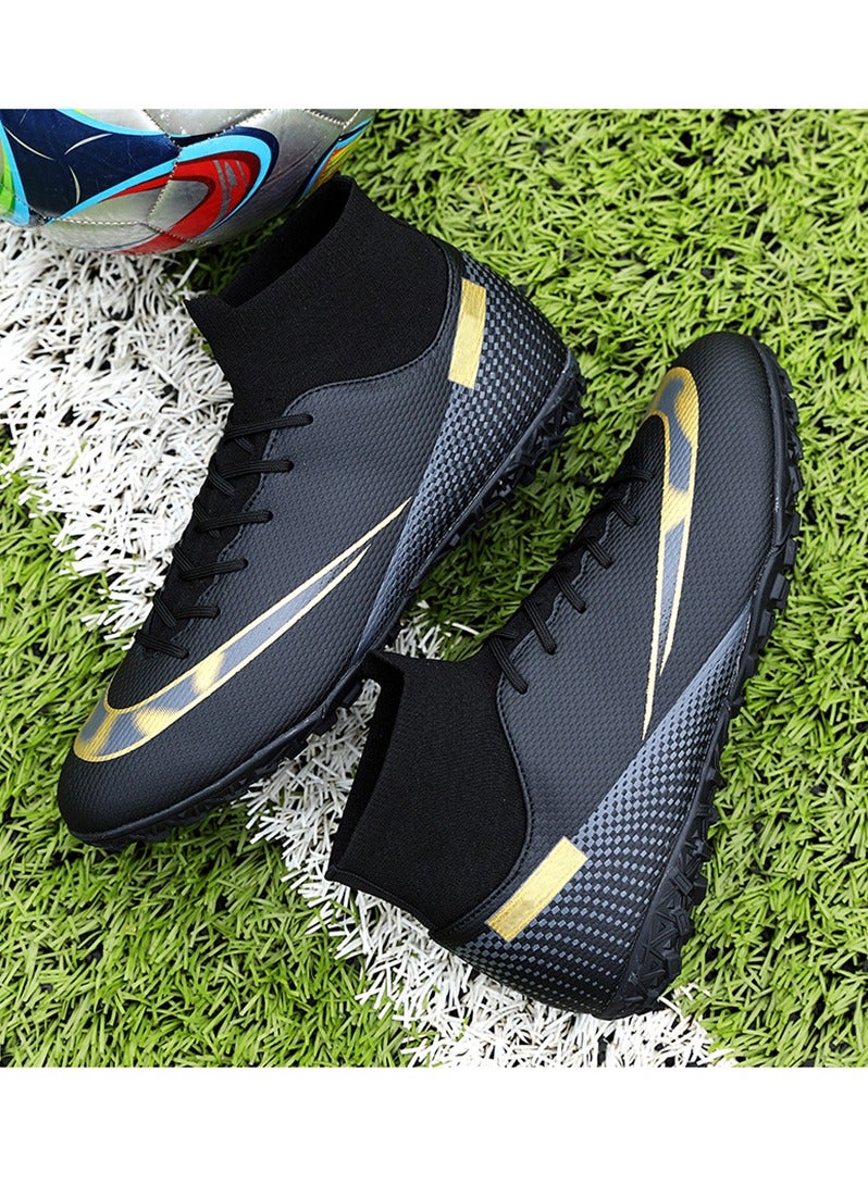 Football Boots for Men Women Unisex-Adult Football Shoes Sneakers High Ankle Non-Slip Training Sneaker Athletics Football Soccer Shoes for Youth Students