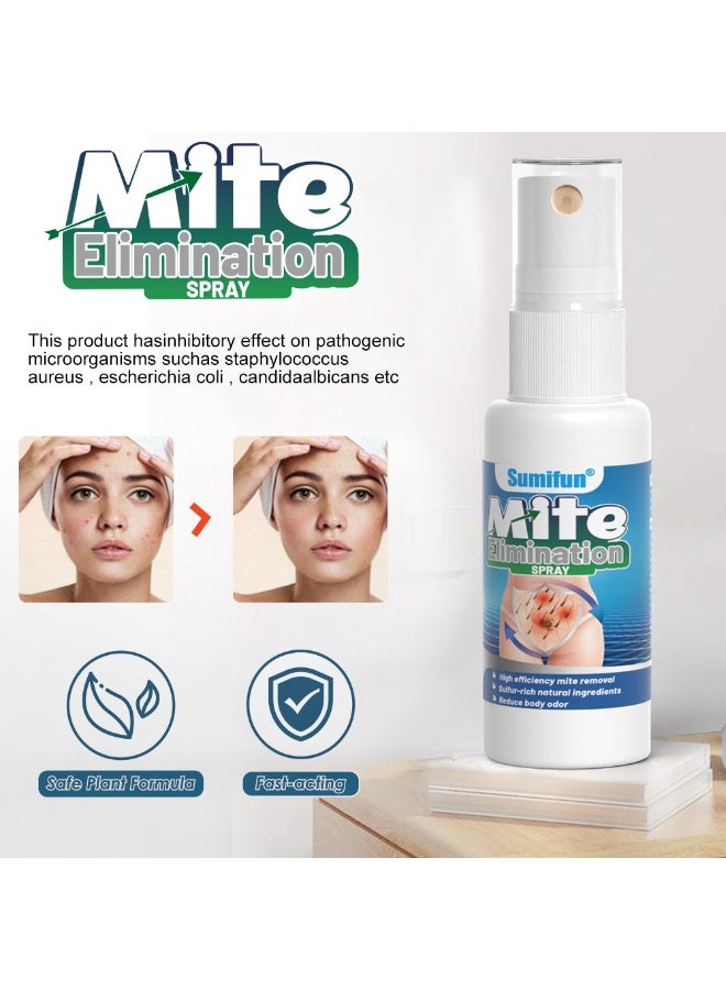 Sumifun Mite Elimination Spray 30ml Indoor Cleaning Spray for Dust Mite Removal, Effective Anti-Itch Solution for Body Irritation, Bedroom  Home Treatment for Sofas, Bedding, and Fabrics - Image 3