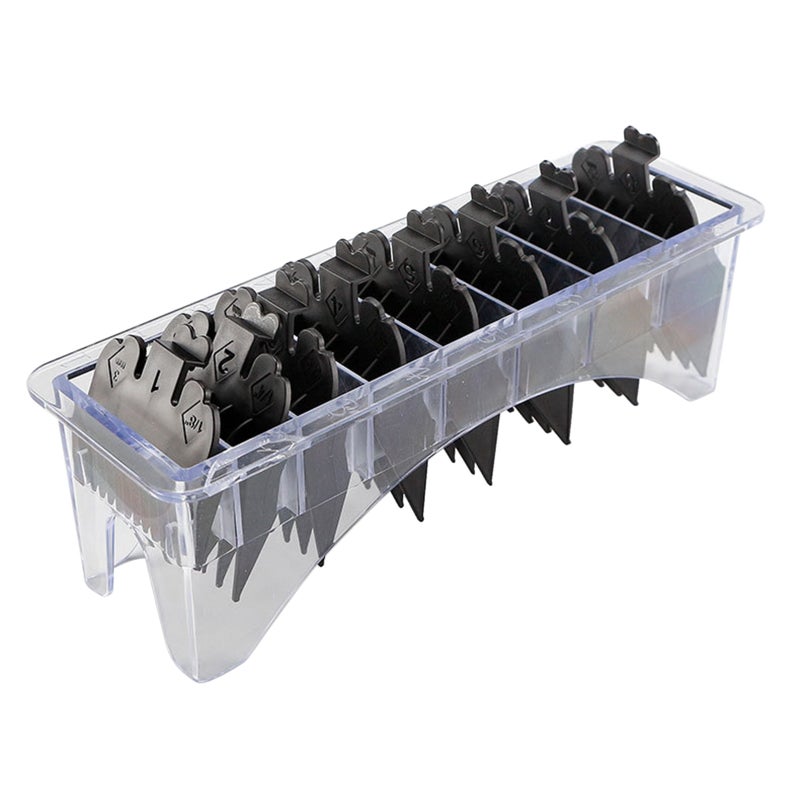 8 Sizes Professional Cutting Guide Comb Set Black Limit Comb Set for Electric Hair Trimmer Shaver Hairdressing Tool  Replacement for Wahl Electric Hair Clipper - Image 1