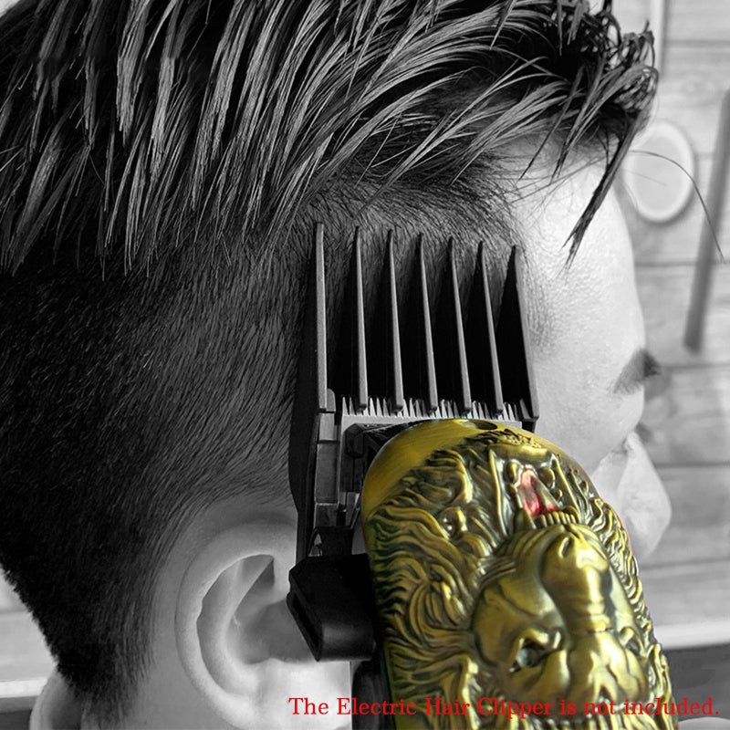 8 Sizes Professional Cutting Guide Comb Set Black Limit Comb Set for Electric Hair Trimmer Shaver Hairdressing Tool  Replacement for Wahl Electric Hair Clipper - Image 5