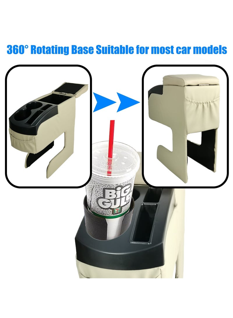 3XR Car Console Box Multi Console Box Drink Holder Car Arm Rest Car Drink Holder Center Console Box - Image 4