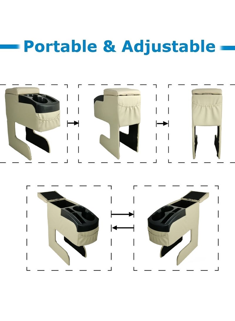 3XR Car Console Box Multi Console Box Drink Holder Car Arm Rest Car Drink Holder Center Console Box - Image 2