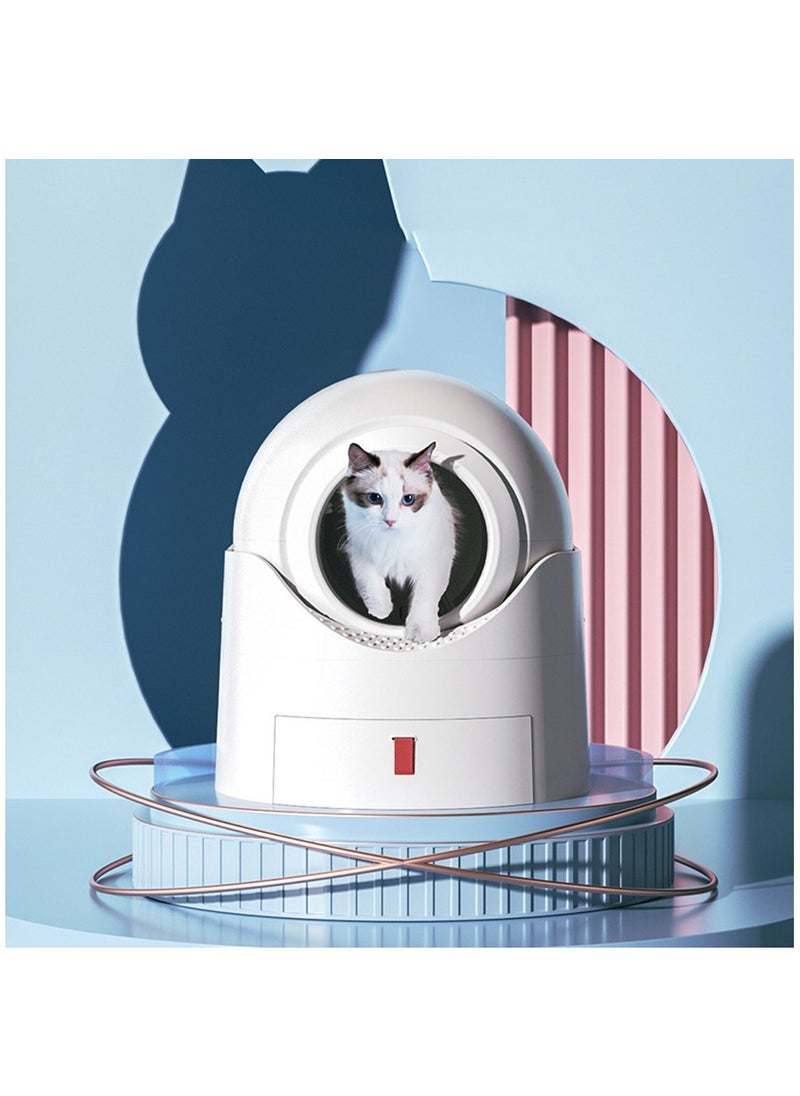 Arabest Cat Litter Box - Anti-Pinch/Odor-Removal Design  Semi-automatically Cat Litter Box, Extra Large for Multiple Cats, All Litter Can Use, Easy Clean, with Garbage Bags/Mats  - Image 2