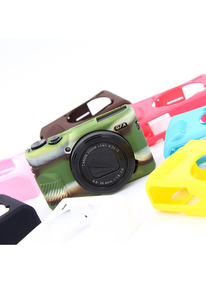 Generic Camera Silicone Cover For Canon CanonG7XMarkII/IIIG7X2/G7X3 Camera Cover-Color:Red  - Image 4