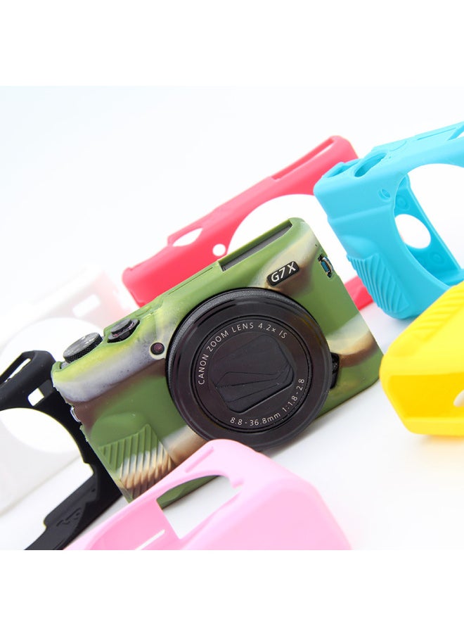 Generic Camera Silicone Cover For Canon CanonG7XMarkII/IIIG7X2/G7X3 Camera Cover-Color:Red  - Image 3