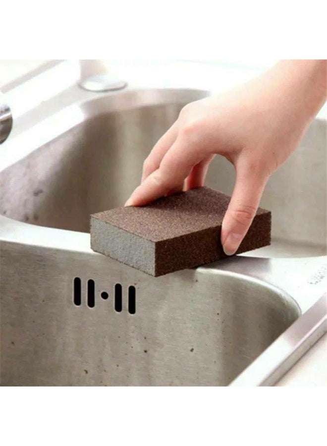 4-Piece -Magic Nano Carborundum Sponge - Professional Rust & Grease Remover - Kitchen Descaling Cleaning Brush for Pots and Pans - Image 5