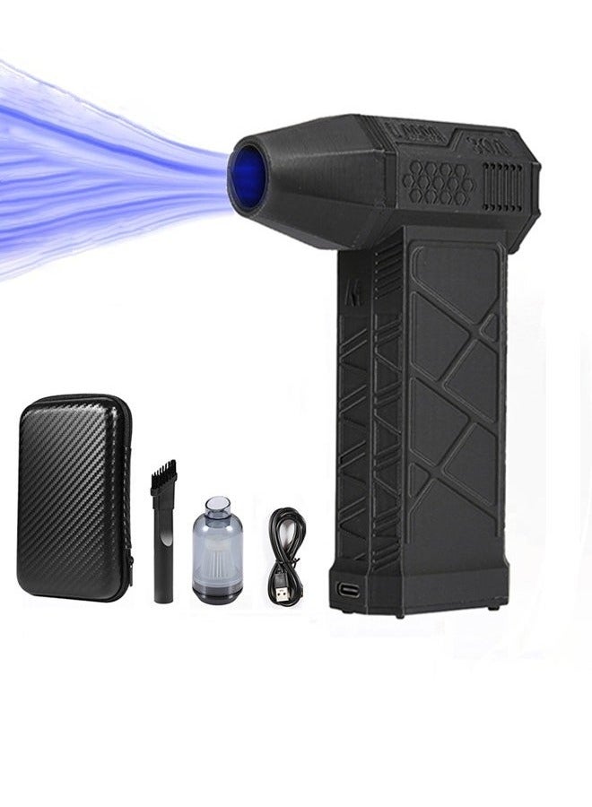 XiuWoo Jet Dry Mini Blower, Portable Mini Jet Blower, Super Jet Fan Adjustable Speeds and Rechargeable, Cordless Jet Blower Car Dryer with Large Battery, and Type-C Fast Charging  - Image 1