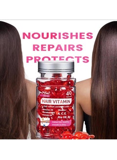 Bali Secret Hair Vitamin Hair Treatment Serum - 40 Hair Care Capsules - No Rinse - With Argan Macadamia & Avocado Oils - Vitamins A, E, & Pro B5 - Conditioner for Women & Men  - Image 2