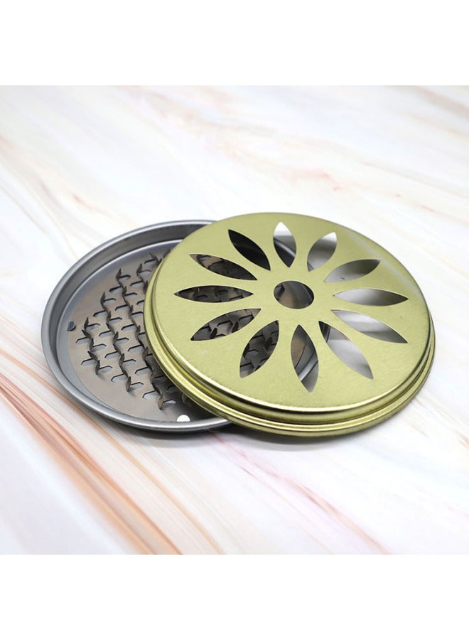Mosquito-repellent Incense Tray Portable Outdoor Aromatherapy Sandalwood Tray Holder Fireproof Mosquito-repellent Incense Stove Shelf Household Stainless Steel Mosquito-repellent Incense Box-Specification:Mosquito Coil Tray [without Lid]  - Image 3