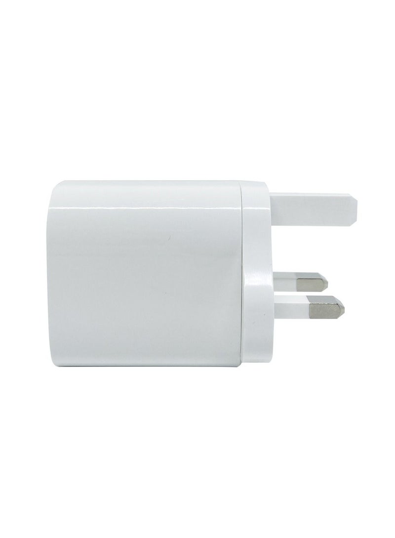 ماكس آند ماكس شاحن سريع 45 وات GaN محول بمنفذين USB-A وType-C - متوافق مع iPhone وSamsung وAndroid وiPad وLenovo والمزيد - أبيض - Image 4