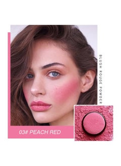 Charm Kiss Loose Powder Air Cushion Blush Natural Blusher Bright Shimmer Face for Cheek Highly Pigmented Makeup(03#)  - Image 5