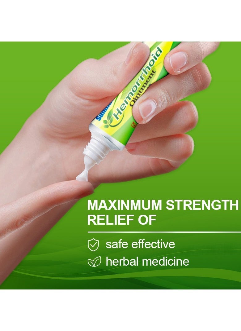 Sumifun 3-PACK Hemorrhoid Cream, Hemorrhoid & Fissure Ointment, Antibacterial Cream - Chinese Herbal Hemorrhoids Cream Hemorrhoid Symptom Ointment 20g*3 - Image 4