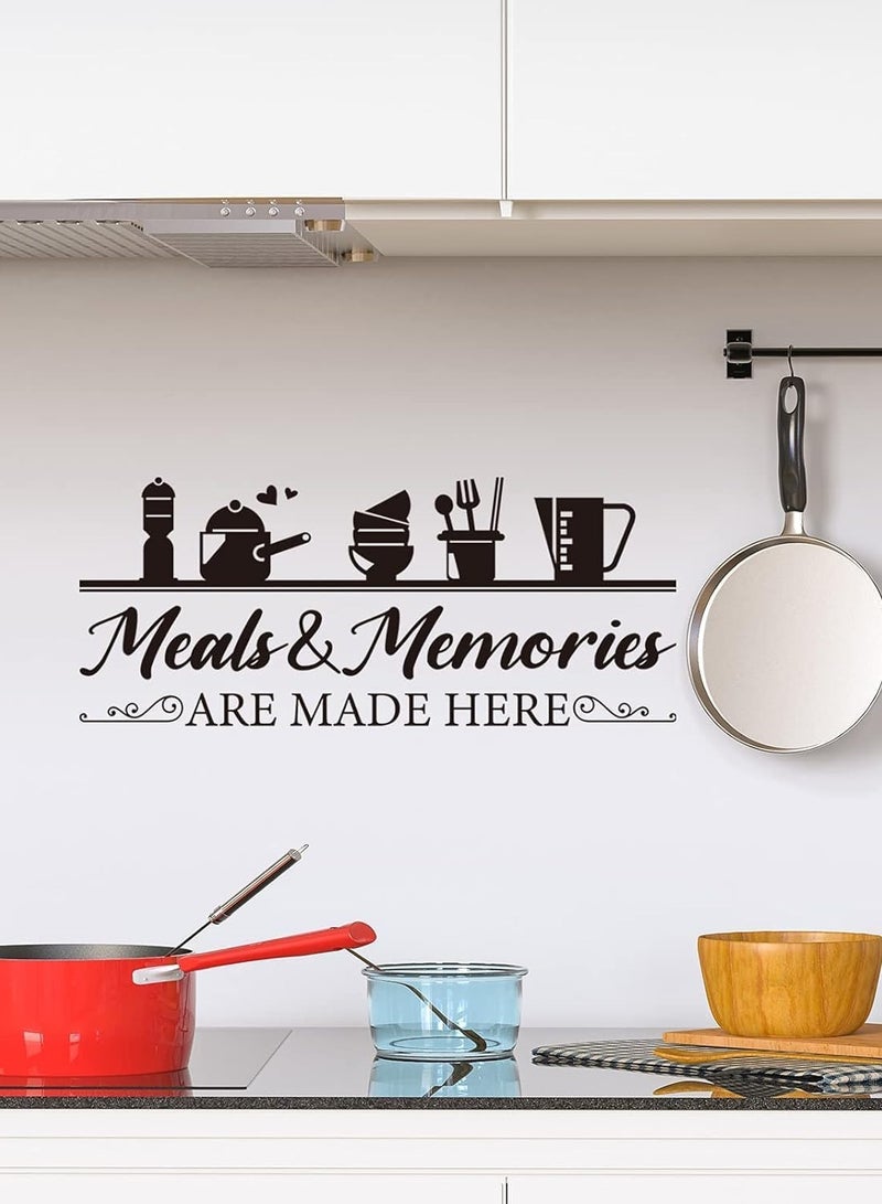 Prime Advertising L.L.C 3 Pieces Kitchen Wall Decal Wall Art Stickers - Dining Room Rules & Utensil Decor - Vinyl Home Decoration for Kitchen and Dining Room - Image 1