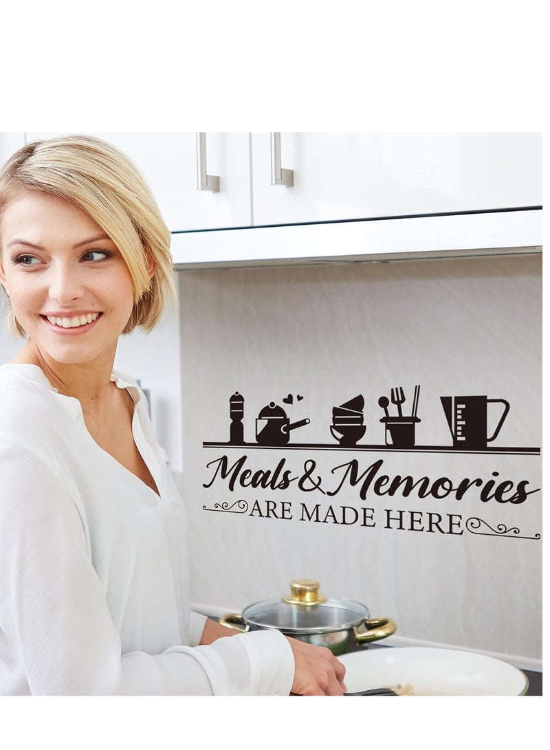 Prime Advertising L.L.C 3 Pieces Kitchen Wall Decal Wall Art Stickers - Dining Room Rules & Utensil Decor - Vinyl Home Decoration for Kitchen and Dining Room - Image 2