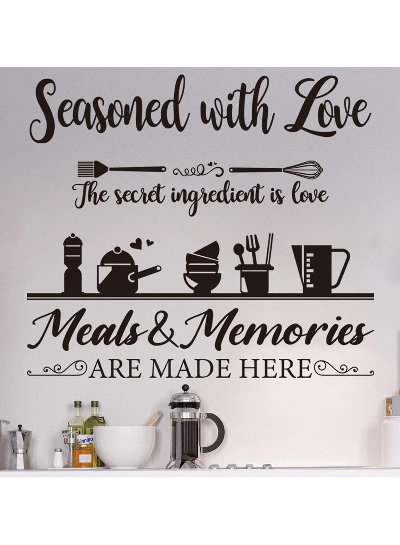 Prime Advertising L.L.C 3 Pieces Kitchen Wall Decal Wall Art Stickers - Dining Room Rules & Utensil Decor - Vinyl Home Decoration for Kitchen and Dining Room - Image 5