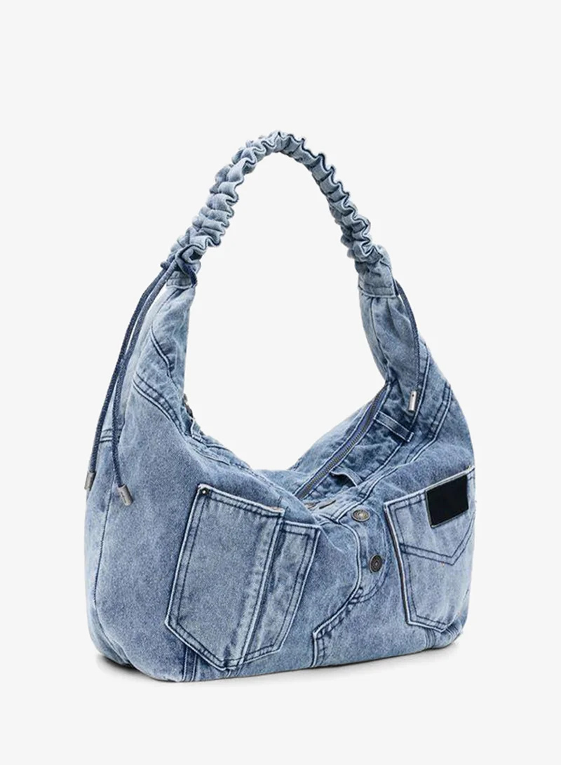 Desigual Blue Medium denim bag for Women | Best Price UAE