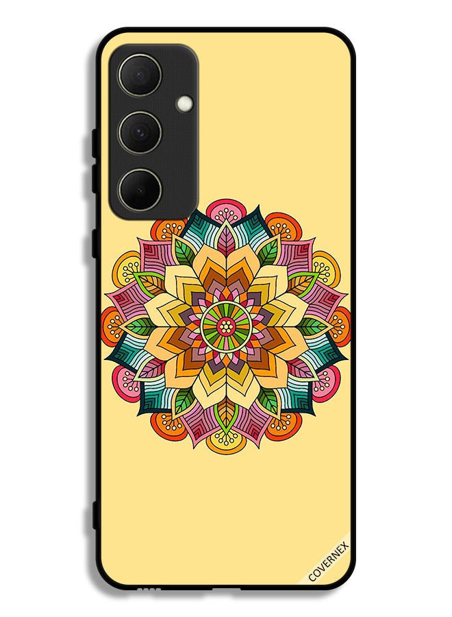 Covernex Samsung Galaxy A35 5G Protective Case Cover Round Mandala Pattern - Image 1