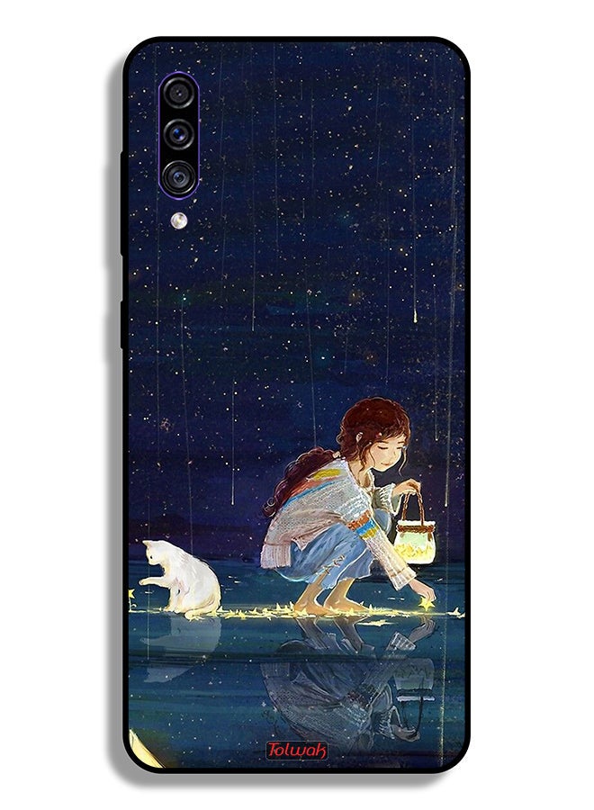 Tolwak Samsung Galaxy A30s Protective Case Cover Collecting Stars Art - Image 1