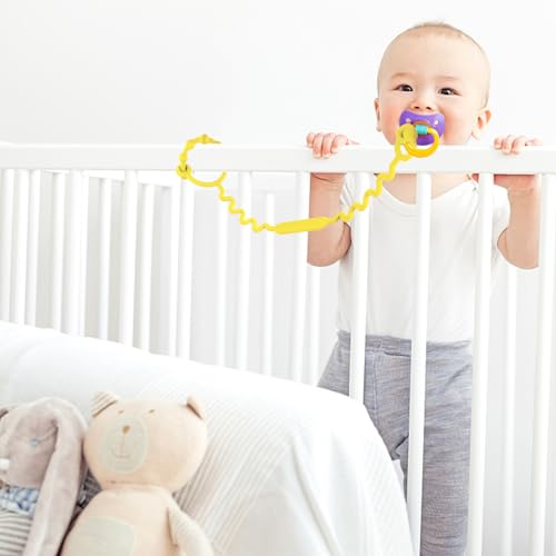 Yunaeduo Toy Straps for Baby, Silicone Toy Straps for Stroller, Toy Safety Straps for Teether Toy, Pacifier, Sippy Cup Straps, Adjustable Toy Holder for Stroller, High Chair - BPA Free (A-multi-5pk) - Image 3