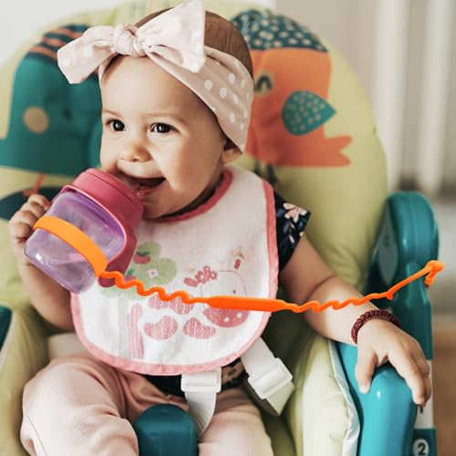 Yunaeduo Toy Straps for Baby, Silicone Toy Straps for Stroller, Toy Safety Straps for Teether Toy, Pacifier, Sippy Cup Straps, Adjustable Toy Holder for Stroller, High Chair - BPA Free (A-multi-5pk) - Image 2